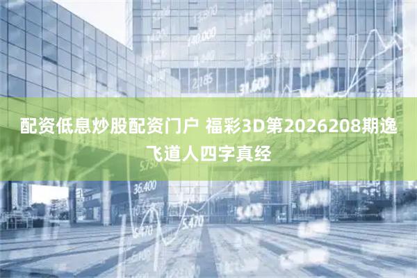 配资低息炒股配资门户 福彩3D第2026208期逸飞道人四字真经